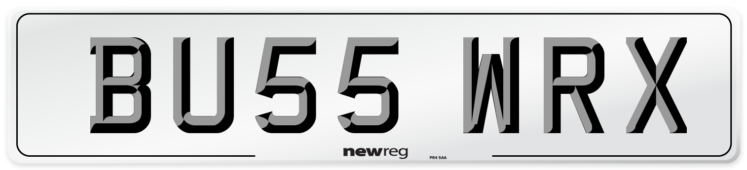 BU55 WRX Number Plate from New Reg